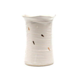 Ceramic Vase With Gold Drops M