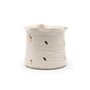 Ceramic Vase With Gold Drops S
